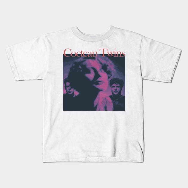 Cocteau Twins - Members - Tribute Artwork Kids T-Shirt by Vortexspace
